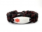 Mobile Preview: Medizinisches Notfall Armband-Edelstahl Charm Lasergraviert-Verstellbar-Rotes Logo