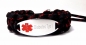 Mobile Preview: Medizinisches Notfall Armband-Edelstahl Charm Lasergraviert-Verstellbar-Rotes Logo