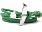 Preview: Edelstahl Walflossen Armband - Schickes Maritimes Surfer Armband-aus Paracord Typ III-Verstellbar-Greenstone