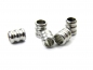 Preview: Edelstahl Beads, Größe: ca. 6,0 x 5,0 mm - Lochgr. 3,5 mm, Spacer für Paracord, Leder uvm. 5/10/15/20x Stck.