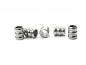Preview: Edelstahl Beads, Größe: ca. 6,0 x 5,0 mm - Lochgr. 3,5 mm, Spacer für Paracord, Leder uvm. 5/10/15/20x Stck.