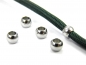 Preview: Edelstahl Beads, Gr. ca. 6,0 x 4,0 mm - Lochgr. 3,1 mm - 2/5/10/20/50 Stck. - Bead, Perle, Spacer für Paracord, Leder uvm.