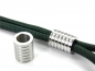 Preview: Edelstahl Beads, Gr. ca. 13 x 10 mm - Lochgr. 6,3 mm - 1, 2 oder 5 Stck.- Bead, Perle, European Bead, Spacer für Paracord, Leder uvm.