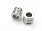 Mobile Preview: Edelstahl Beads, Gr. ca. 11 x 10 mm - Lochgr. 6 mm - 1, 2 oder 5 Stck.- Bead, Perle, European Bead, Spacer für Paracord, Leder uvm.