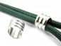 Preview: Edelstahl Beads, Gr. ca. 7,5 x 10 mm - Lochgr. 8 mm - 1, 2 oder 5 Stck.- Bead, Perle, European Bead, Spacer für Paracord, Leder uvm.