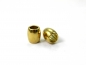 Mobile Preview: Edelstahl Gold Beads, Oval Bead, Größe: ca. 11 x 10 mm - Lochgr. 6 mm - Perle, Spacer für Paracord, Leder uvm. 2/5/10 Stck.