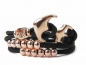 Preview: Edelstahl Anker Wickelarmband aus Paracord - Handmade - Edelstahl Beads als Highlight - Verstellbar - Black