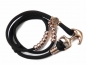 Preview: Edelstahl Anker Wickelarmband aus Paracord - Handmade - Edelstahl Beads als Highlight - Verstellbar - Black