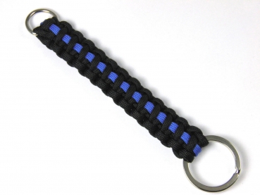 Thin Blue Line Schlüßelanhänger-Polizei-Police-aus Paracord-Handmade